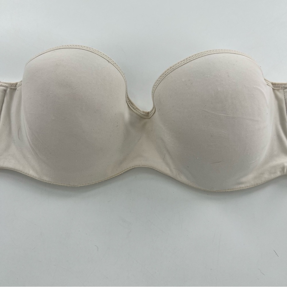 Cream lilette 34c strapless bra clear straps 4/$25